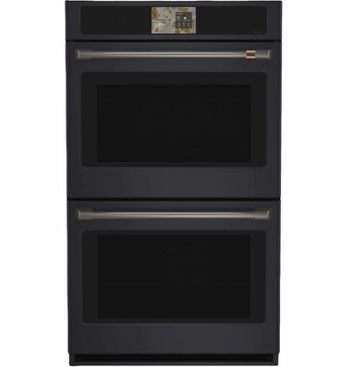 Cafe CAFÉ™ Professional Series 30" Smart Built-In Convection Double Wall Oven in Matte Black size 51 1/16 H x 29 3/4 W x 26 3/4 D | CTD90DP3ZD1