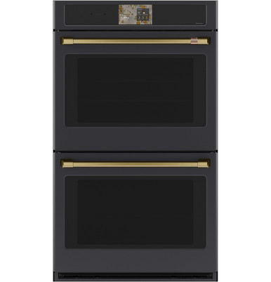 Cafe CAFÉ™ Professional Series 30" Smart Built-In Convection Double Wall Oven in Matte Black size 51 1/16 H x 29 3/4 W x 26 3/4 D | CTD90DP3ZD1