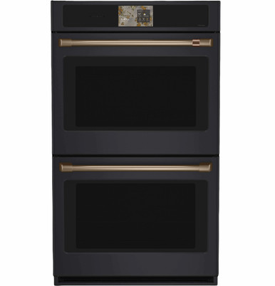 Cafe CAFÉ™ Professional Series 30" Smart Built-In Convection Double Wall Oven in Matte Black size 51 1/16 H x 29 3/4 W x 26 3/4 D | CTD90DP3ZD1