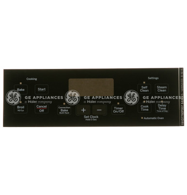 FACEPLATE GRAPHICS (BLACK) - WB27X20079 - Cafe Appliances