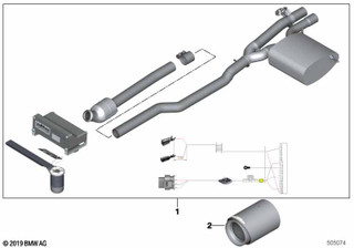 Genuine Exhaust Silencer System 18 30 2 475 192