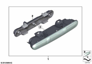 Genuine Rear Right Driver Side OS Reversing Light Lamp 63 24 7 241 802