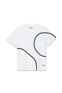 Genuine Womens Ladies T Shirt Tee Top Outline Print Cotton White Black 80 14 5 B31 FE5