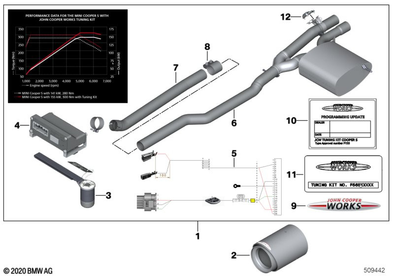 Genuine Exhaust Sticker Spare Part 11 12 2 446 554