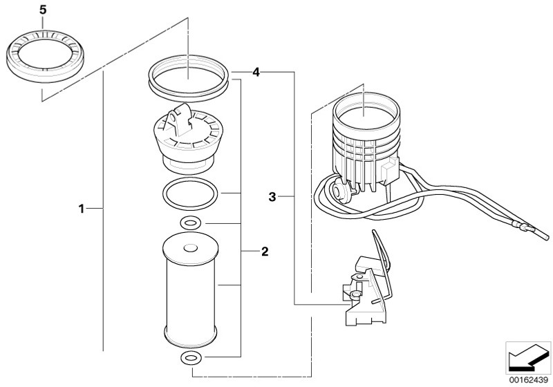 Genuine Fuel Filter Repair Kit 11 25 2 754 870