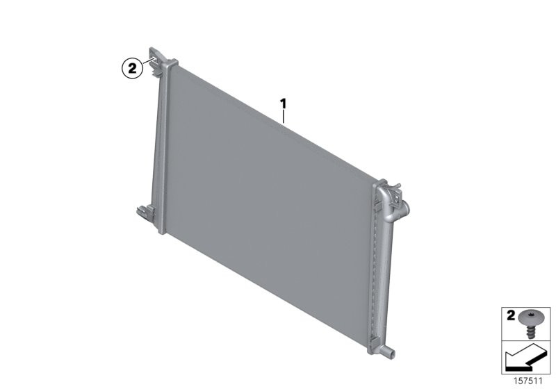 Genuine Radiator Aluminum Alu 17 11 8 675 266