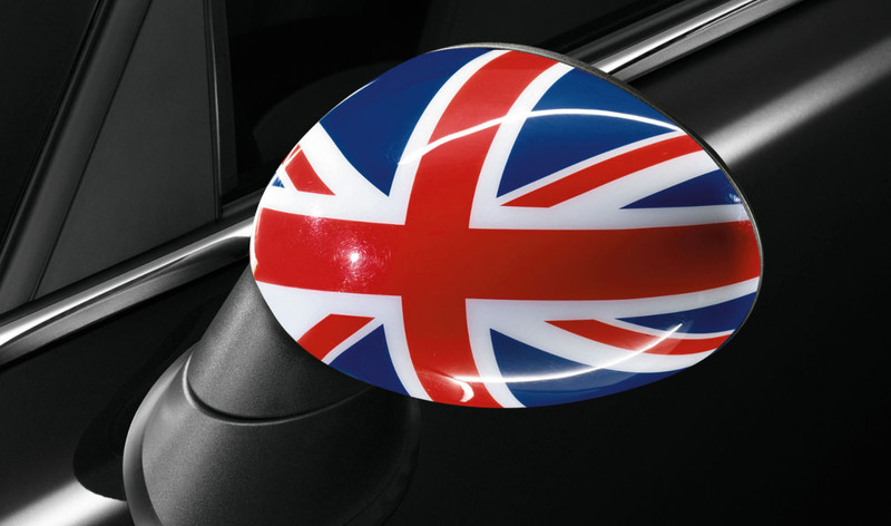 Genuine Left Side N/S Wing Mirror Cover Cap Union Jack 51 16 0 415 075