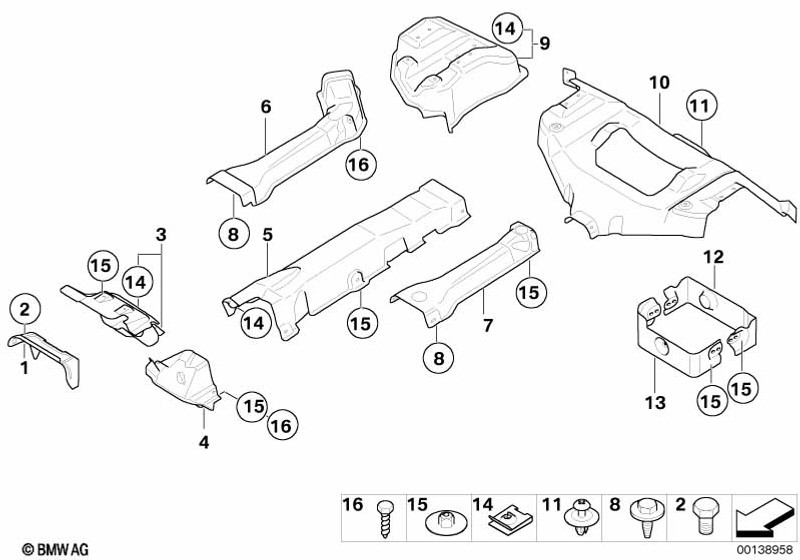 Genuine Fuel Tank Heat Insulation Car Replacement Spare Part 51 48 2 757 771