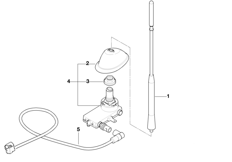 Genuine Antenna / Aerial Top Fixing Nut 65 20 1 480 013