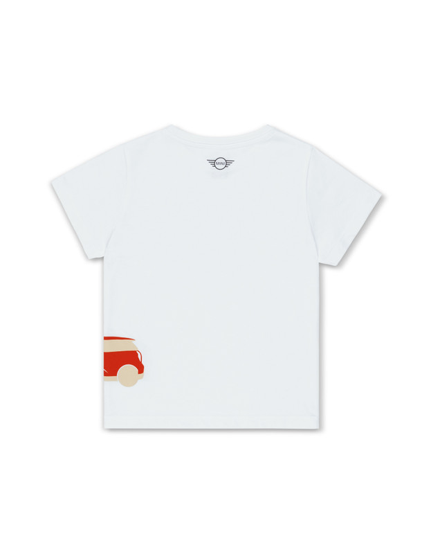 Genuine Childrens Kids T Shirt Tee Top Car Silhouette White Rebel Red 80 14 5 B32 081