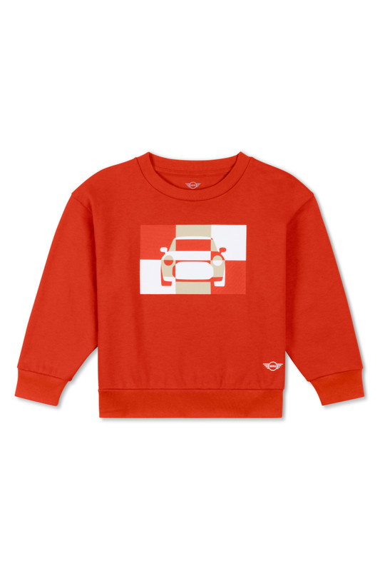 Genuine Childrens Kids Sweatshirt Car Tile Wing Logo Cotton Rebel Red 80 14 5 B32 097