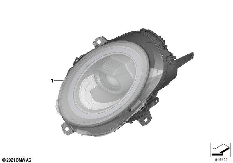 Genuine Right OS Headlight LED Headlamp Fits F67 F65 F66 63115B323F4