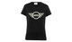 Genuine Womens Ladies T Shirt Tee Top Wing Logo Two Tone Black White 80 14 5 A21 596