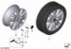 Genuine 17" Disc Wheel Rim Light Alloy Jet Black 7Jx17 ET:54 36 10 6 898 290