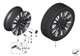 Genuine 17" Light Alloy Disc Wheel Polished Black 7Jx17 ET55 36 11 6 855 111