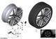 Genuine 19" Disc Wheel Rim Light Alloy Jet Black 8Jx19 ET:57 36 11 6 856 066