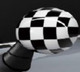 Genuine Left Door Wing Mirror Cover Cap Checkered Black White 51 14 2 354 919