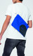 Genuine Musette Shoulder Bag Car Face Detail Blazing Blue Indigo White 80 22 5 B32 0C6