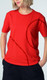 Genuine Womens Ladies T Shirt Tee Top Outline Print Cotton Rebel Red 80 14 5 B31 FF1