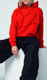 Genuine Womens Ladies Hoodie Sweatshirt Outline Print Cotton Rebel Red 80 14 5 B32 021