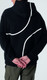 Genuine Mens Hoodie Sweatshirt Outline Print Wing Logo Cotton Black White 80 14 5 B32 069