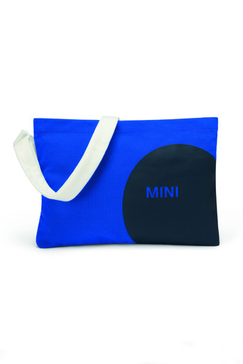 Genuine Musette Shoulder Bag Car Face Detail Blazing Blue