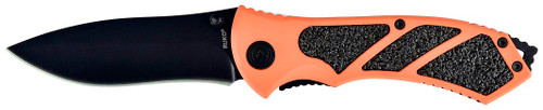 RUKO RUK0061BZ, 440A, 3-1/4" Folding Blade Knife, Blaze Orange Handle