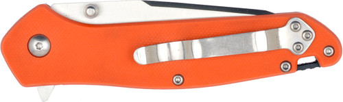 420A, 3.25" Folding Blade Tactical Knife, Orange GFR Nylon/Stainless Steel Handle - Clamshell