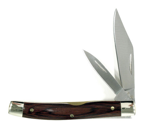 RUKO RUK0069, 440A, 3-5/16" Folding Blade Pocket Knife,  Pakkawood Handle