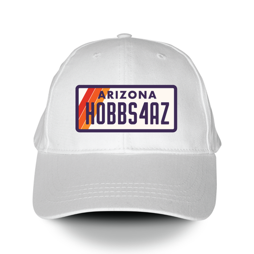 HOBBS4AZ (White Baseball Cap)