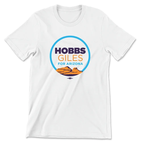 Hobbs/Giles For Arizona (Unisex White Tee)
