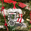 Train Ornament Vintage Choo Choo Train Childrens Ornaments Red Glitter  Dated with Current Date