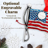 American Flag Christmas Ornament