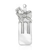 Silver Metal Baby Bottle Ornament