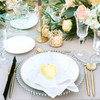 Swirl Gold Metal Heart Ornament