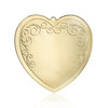 Swirl Gold Metal Heart Ornament