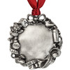 Genuine Pewter Baby's First Christmas Wreath