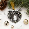 Forever In Our Heart Silver Metal Picture Frame Memorial Christmas Ornament