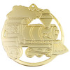 Children's Gold Metal Train Ornament