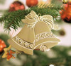 gold bell christmas ornament