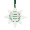 Faith Shines Bright Star Ceramic Ornament