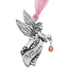 Rejoice in Every Good Thing Pewter Metal Angel Ornament