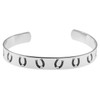 Horse Hoof Inspirational Stainless Steel Cuff Bracelet,silver metal jewelry