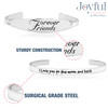 Heart Maid of Honor -  Inspirational Stainless Steel Cuff Bracelet