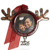 Antlers Photo Frame Pewter Metal Ornament