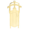 Gold Metal Sled Christmas Tree Ornament