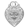 Silver Wedding Heart Keepsake Ornament
