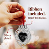 Silver Wedding Heart Keepsake Ornament