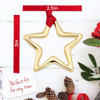gold star christmas ornament
