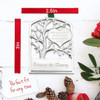treasure the memory funeral silver christmas tree ornament